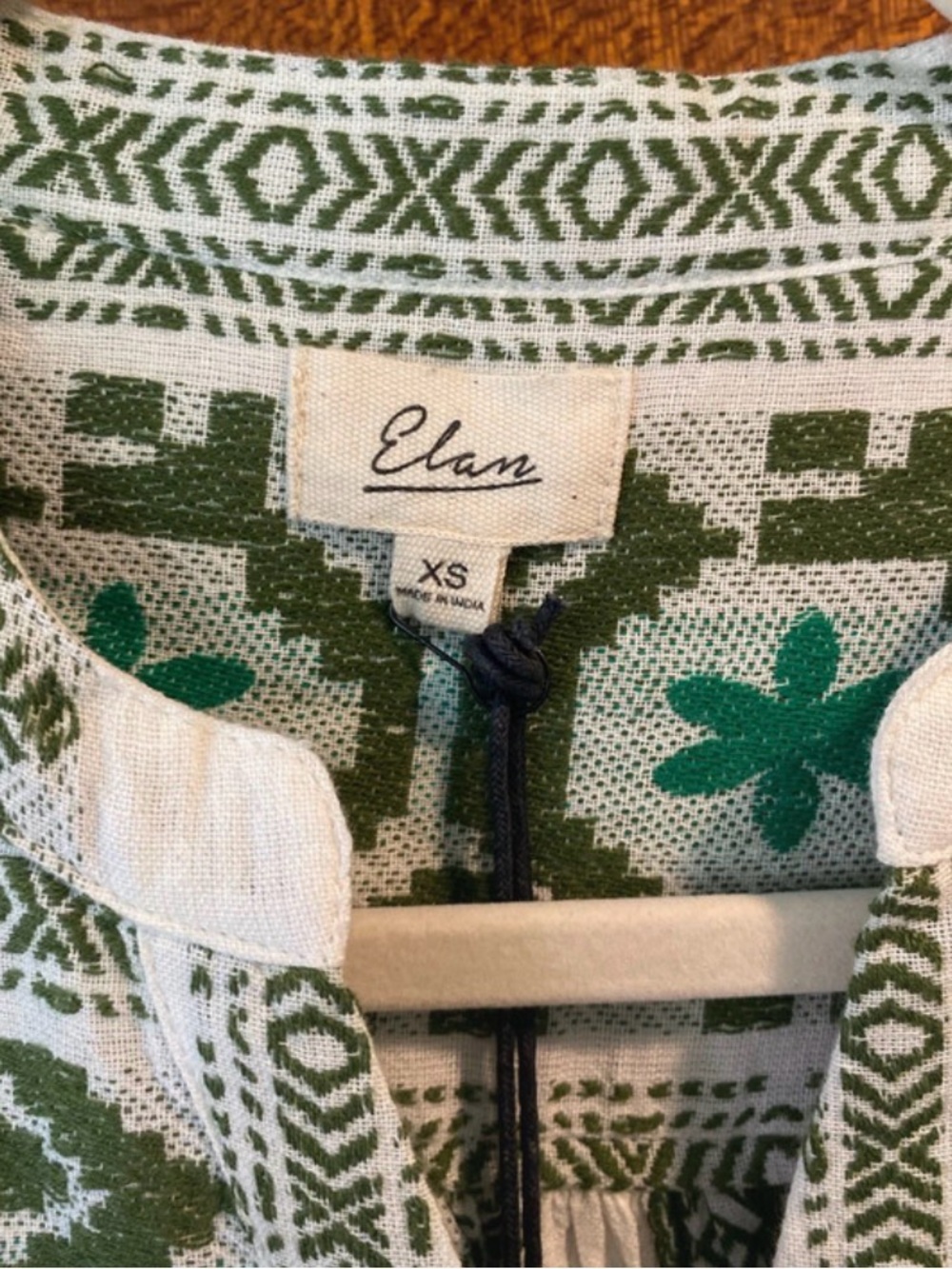 Elan woven mini dress with 3/4 sleeves - Picture 3 of 7